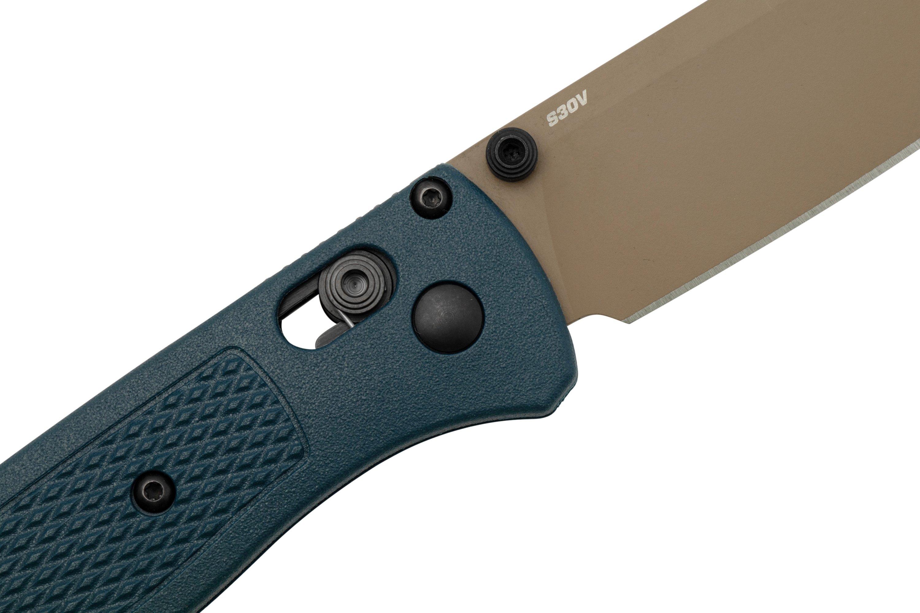 Benchmade Bugout 535FE-05 Crater Blue Grivory, Flat Dark Earth Cerakote ...
