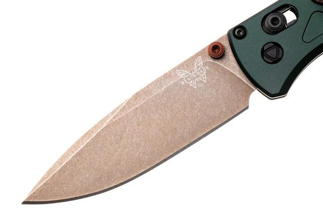 Afbeelding voor Benchmade Bugout 535FE-2602, Flat Dark Earth Battlewashed PVD CPM S90V, Taiga Green Aluminum zakmes
