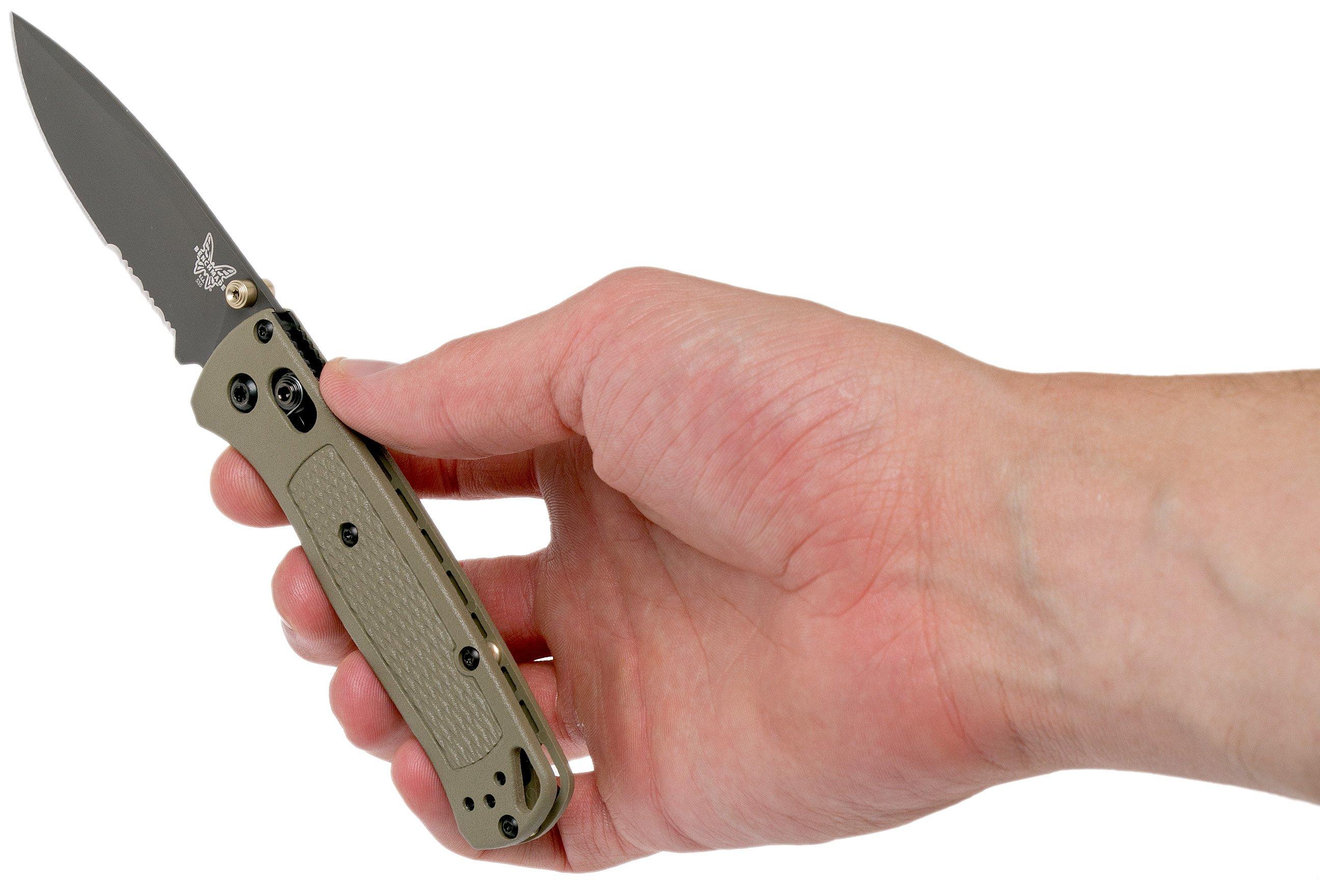 Benchmade Bugout 535SGRY1 Serrated Ranger green pocket knife