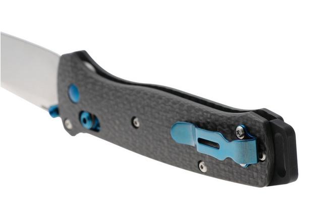 Afbeelding voor Benchmade Bailout 537-09 Böhler M390, Carbon Fiber, Sapphire Blue, zakmes