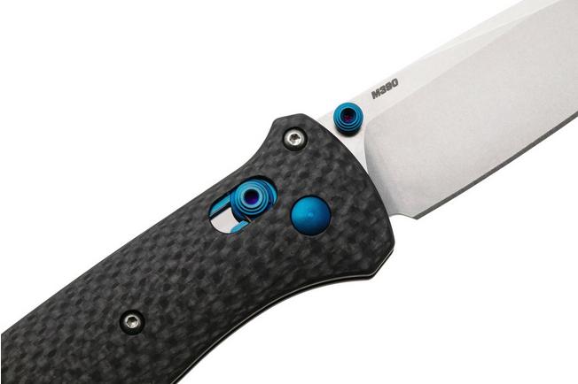 Afbeelding voor Benchmade Bailout 537-09 Böhler M390, Carbon Fiber, Sapphire Blue, zakmes