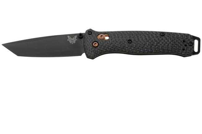 Afbeelding voor Benchmade Bailout 537BK-10 Black CPM S90V, Carbon Fiber, Dark Copper, zakmes