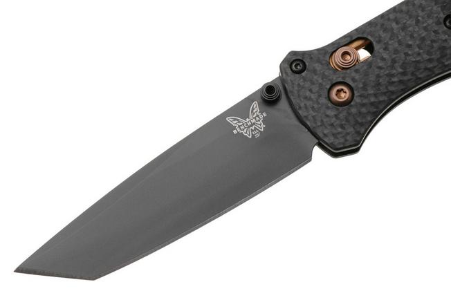 Afbeelding voor Benchmade Bailout 537BK-10 Black CPM S90V, Carbon Fiber, Dark Copper, zakmes