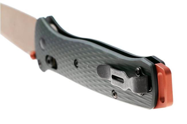 Afbeelding voor Benchmade Bailout 537FE-2601, Flat Dark Earth Battlewashed PVD CPM S90V, Taiga Green Aluminum zakmes