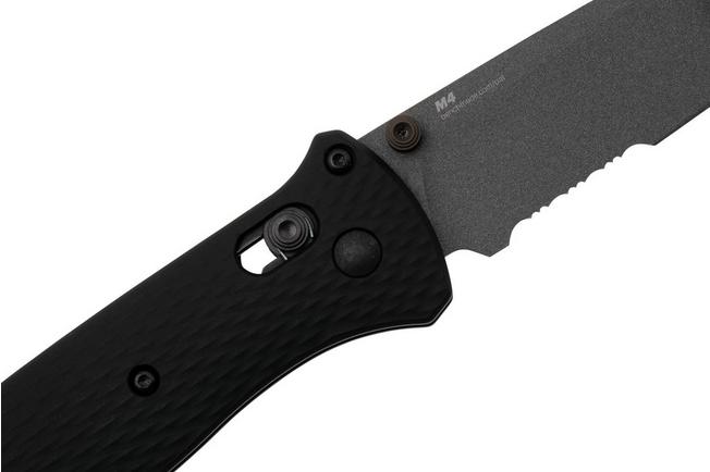 Benchmade Bailout, 537SGY-03, CPM-M4 Partly Serrated, Black