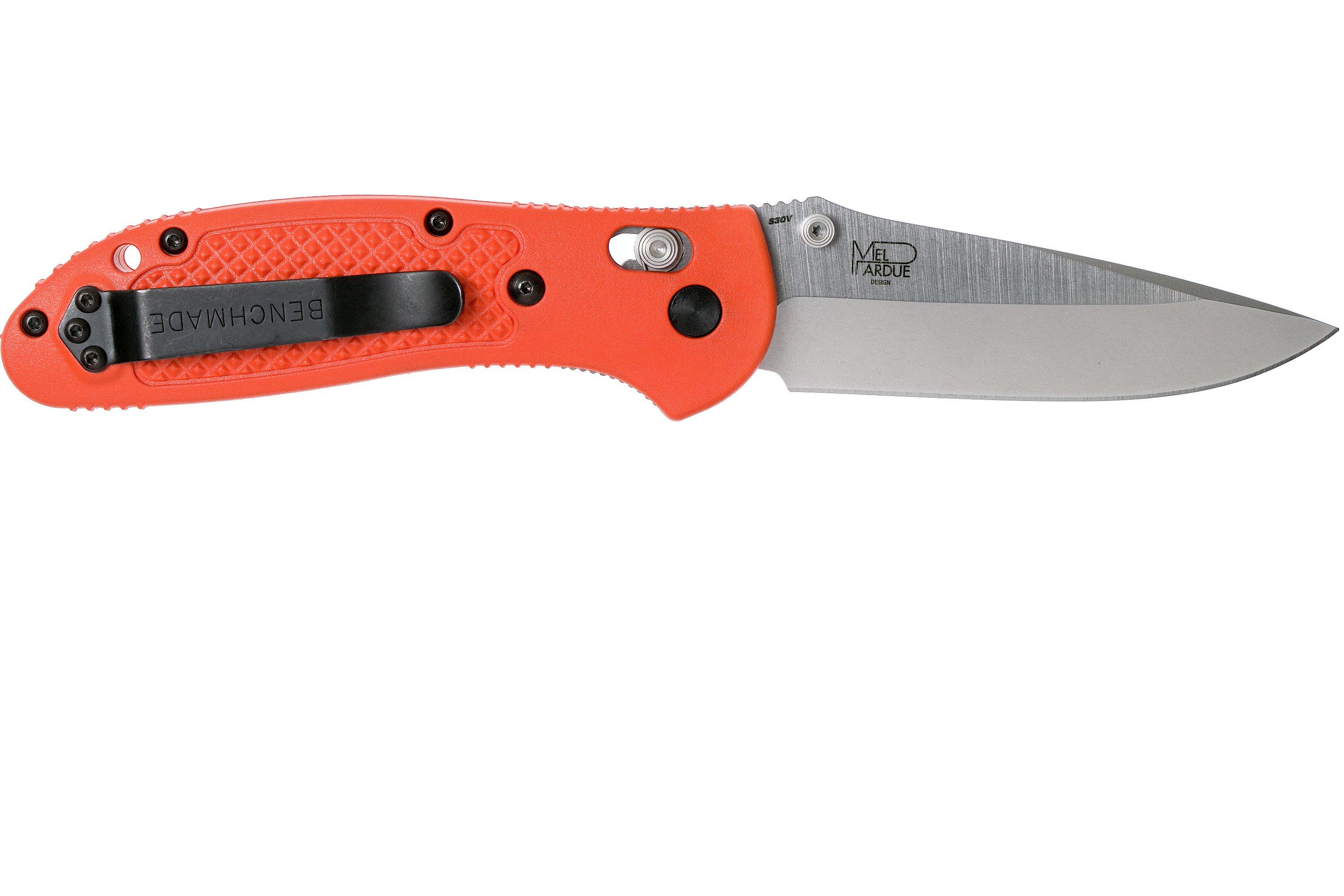 Benchmade Griptilian 551ORG-S30V pocket knife, Mel Pardue design ...