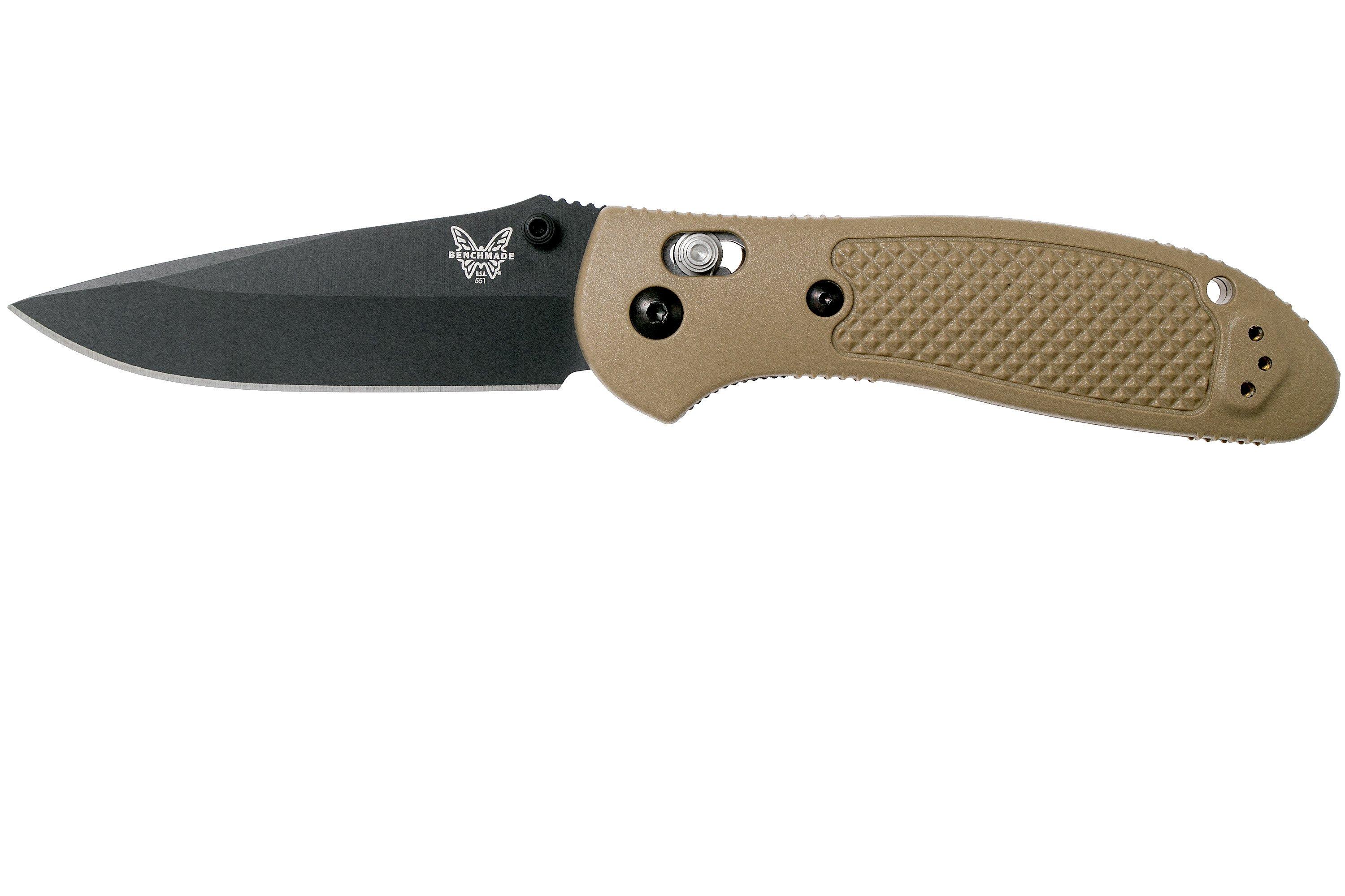 Benchmade Griptilian 551BKSN-S30V pocket knife, Mel Pardue design