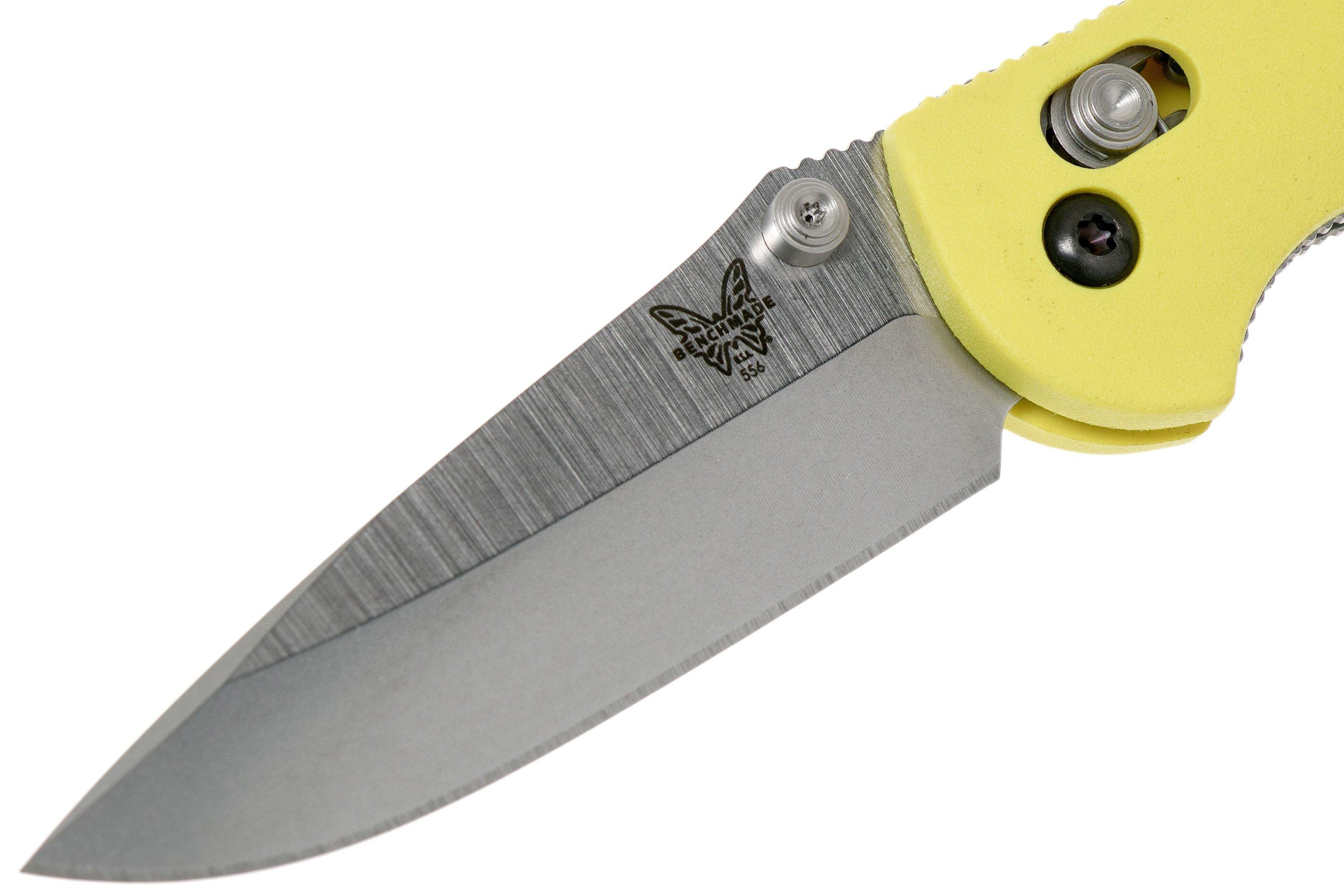 Benchmade MiniGriptilian 556YELS30V pocket knife, Mel Pardue design