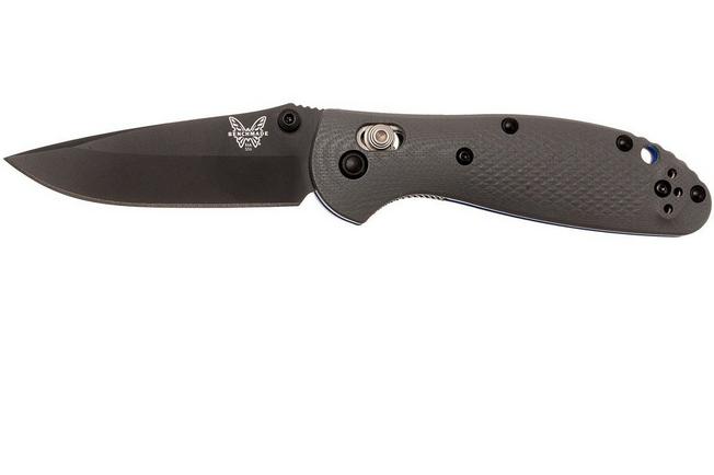 Benchmade 555BK-1 Mini Griptilian Gray G10 Black Plain CPM-20CV Blade