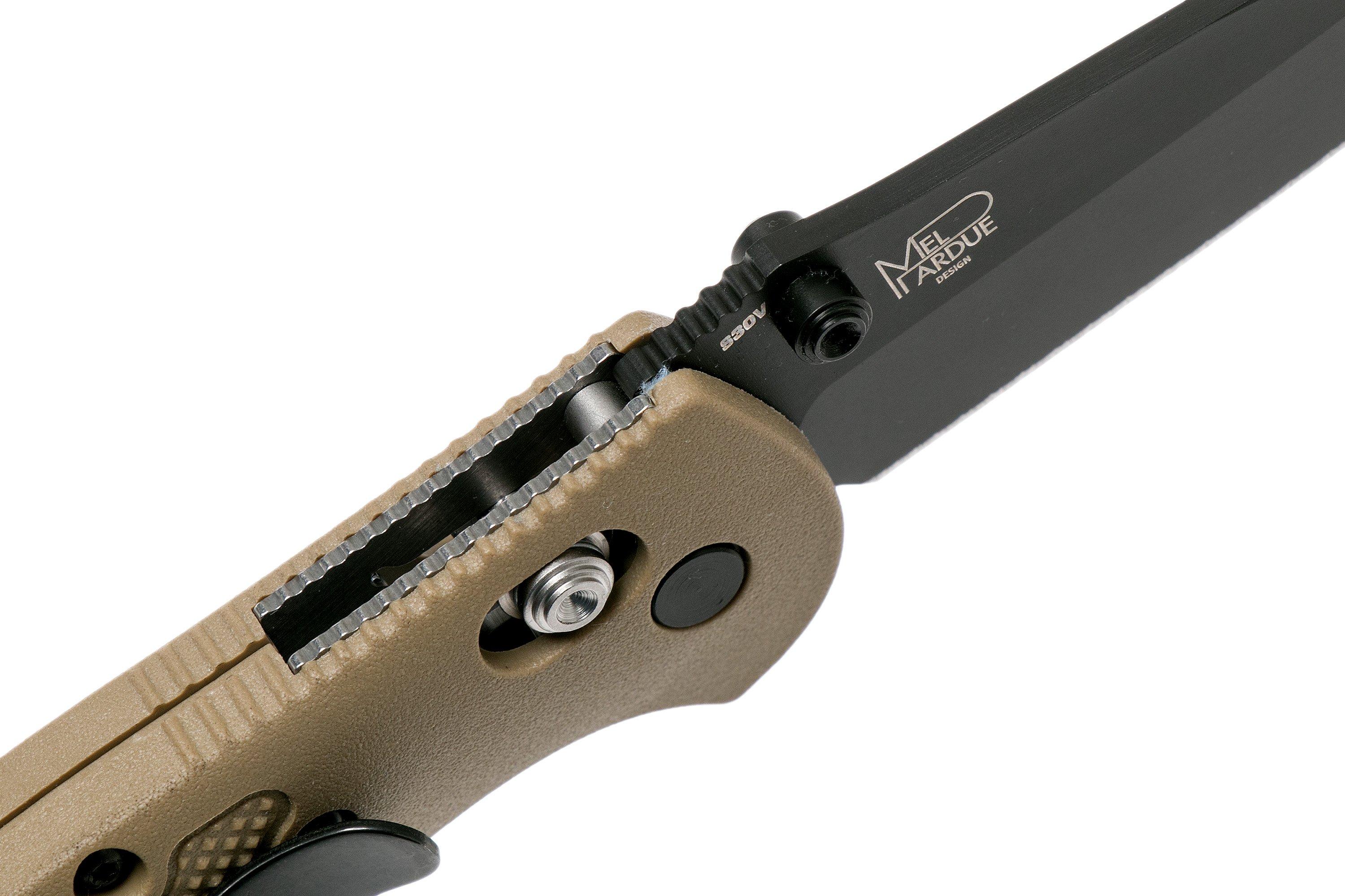 Benchmade MiniGriptilian 556BKSNS30V pocket knife, Mel Pardue design Advantageously shopping