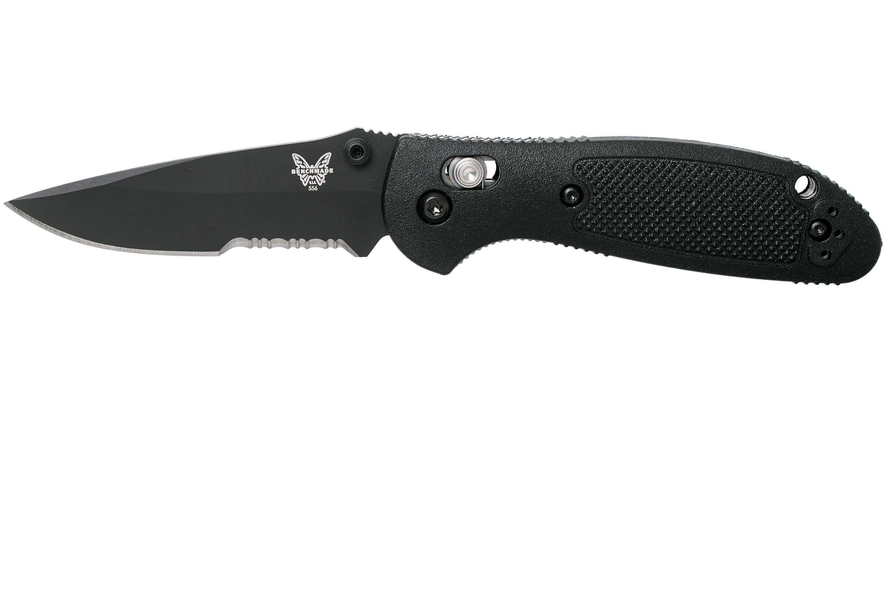 Benchmade MiniGriptilian 556SBKS30V Serrated pocket knife, Mel Pardue