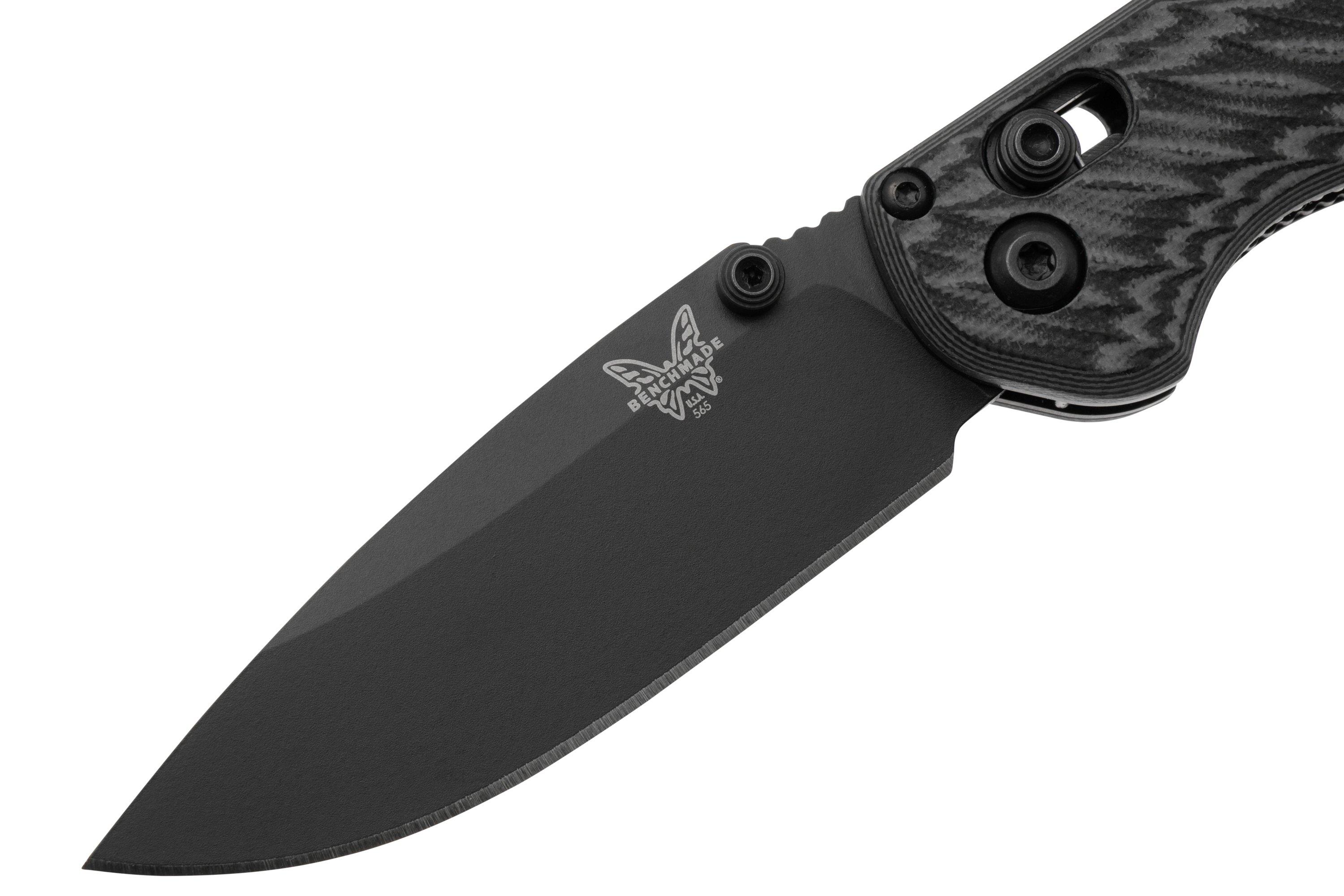 Benchmade Mini-Freek 565BK-02, CPM-M4, Black Grey G10, pocket knife