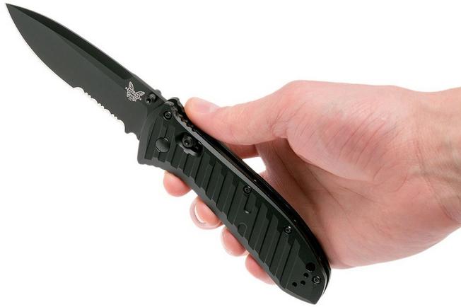 Image for Benchmade Presidio II 570SBK pocket knife, serrated edge black blade