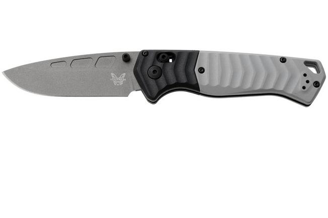 Afbeelding voor Benchmade P.S.K. 593GY-02 Cerakote Elmax, Tempest Gray FRN, outdoorzakmes
