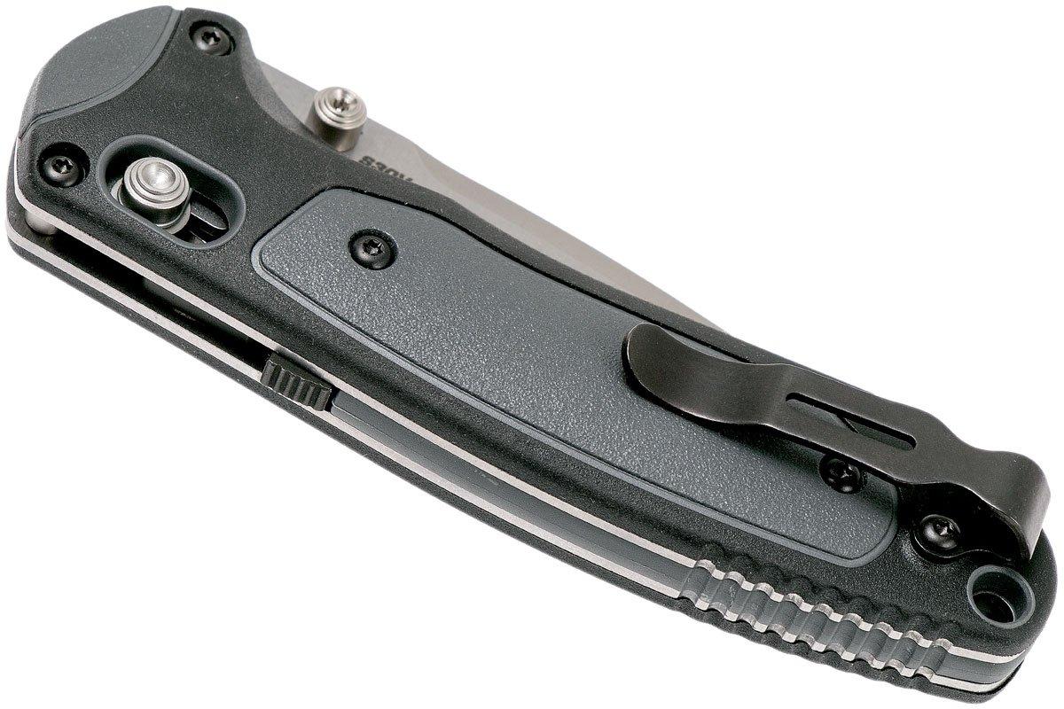 Benchmade 595S Mini Boost pocket knife, serrated edge satin blade ...