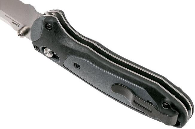 Image for Benchmade 595S Mini Boost pocket knife, serrated edge satin blade