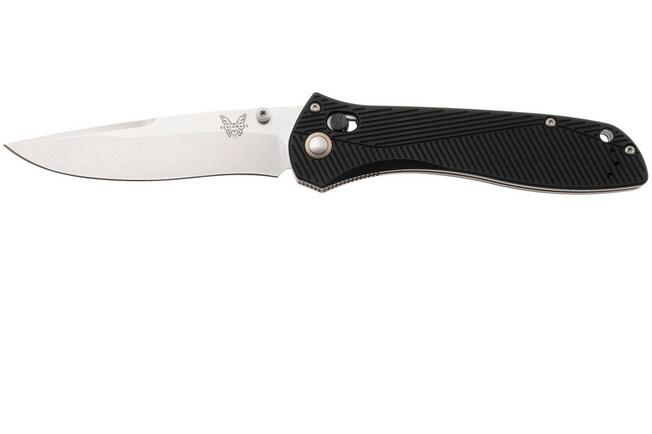 Afbeelding voor Benchmade 710-25 Stonewashed Böhler M30, Black Aluminum, zakmes