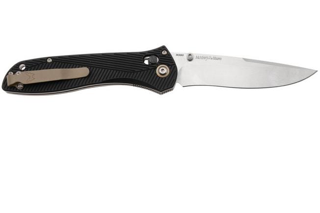 Afbeelding voor Benchmade 710-25 Stonewashed Böhler M30, Black Aluminum, zakmes