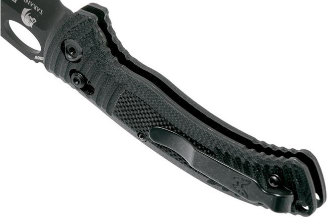 Image for Benchmade Aileron 737SBK Black Serrated pocket knife, Steve Tarani design