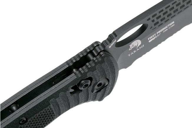 Image for Benchmade Aileron 737SBK Black Serrated pocket knife, Steve Tarani design
