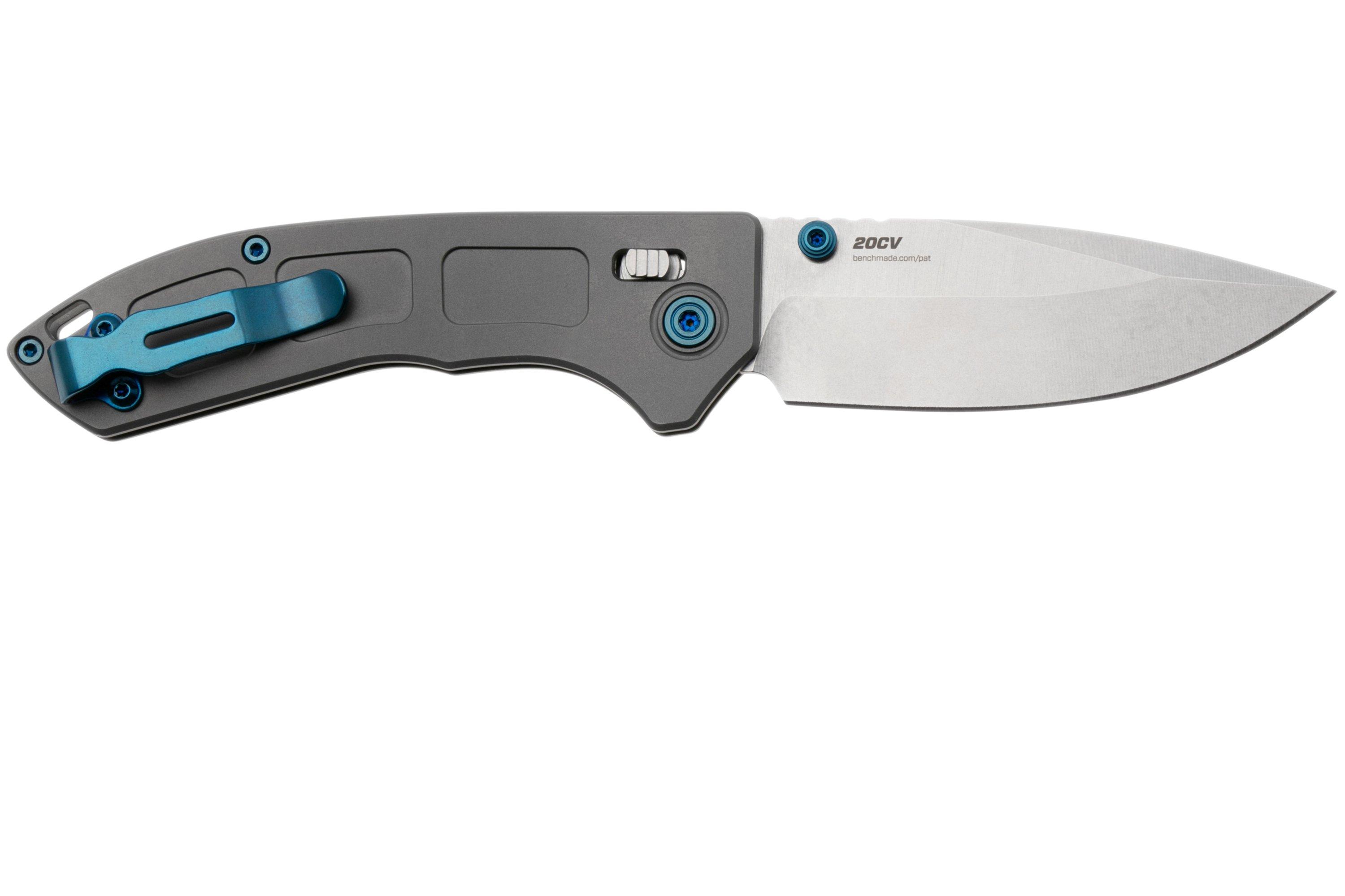 Benchmade Mini Narrows 743 CPM-20CV, Gray Titanium, pocket knife ...
