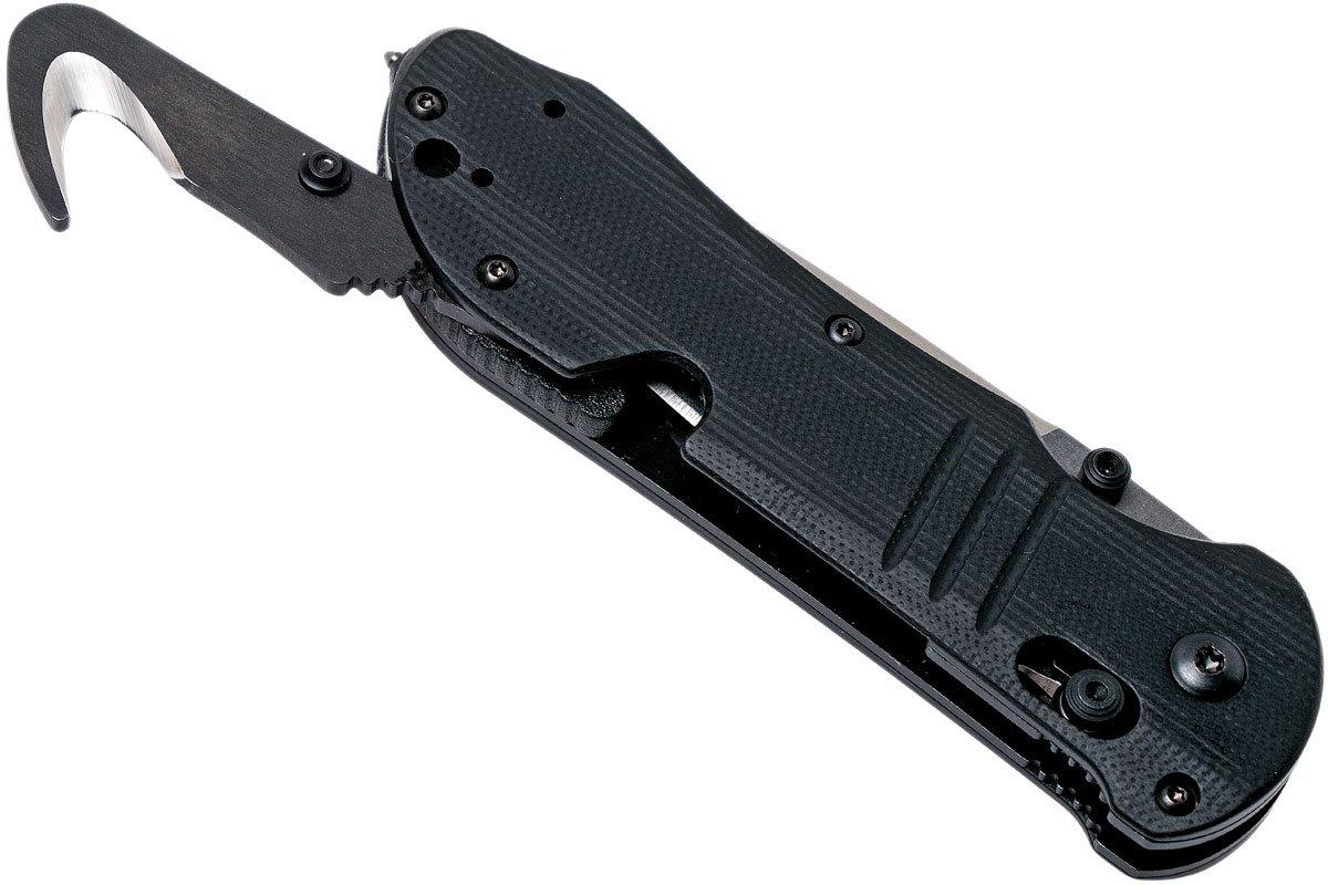 Benchmade 917 Triage rescue knife, satin plain edge Advantageously