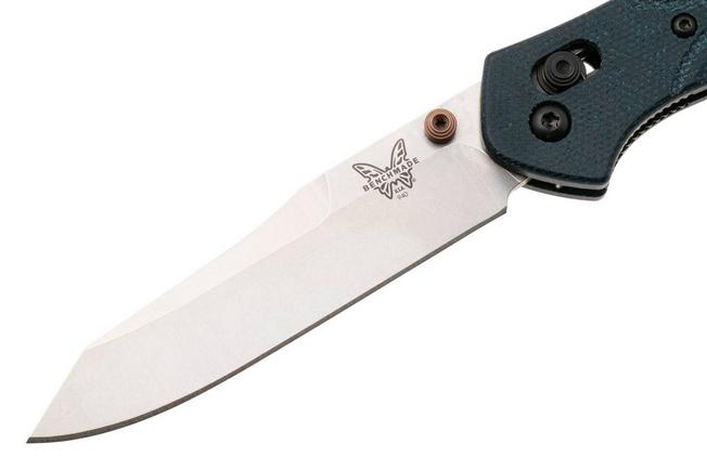 Afbeelding voor Benchmade Osborne 940-04 Stonewashed M390, Blue Denim Micarta, zakmes, Warren Osborne design