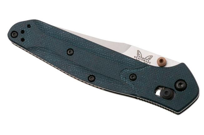 Afbeelding voor Benchmade Osborne 940-04 Stonewashed M390, Blue Denim Micarta, zakmes, Warren Osborne design