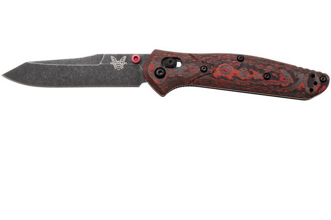 Image pour Benchmade Osborne 940BK-2502, DLC Battle Washed CPM MagnaCut, Lava Flow Fatcarbon Carbon Fiber, 2025 Limited Edition couteau de poche