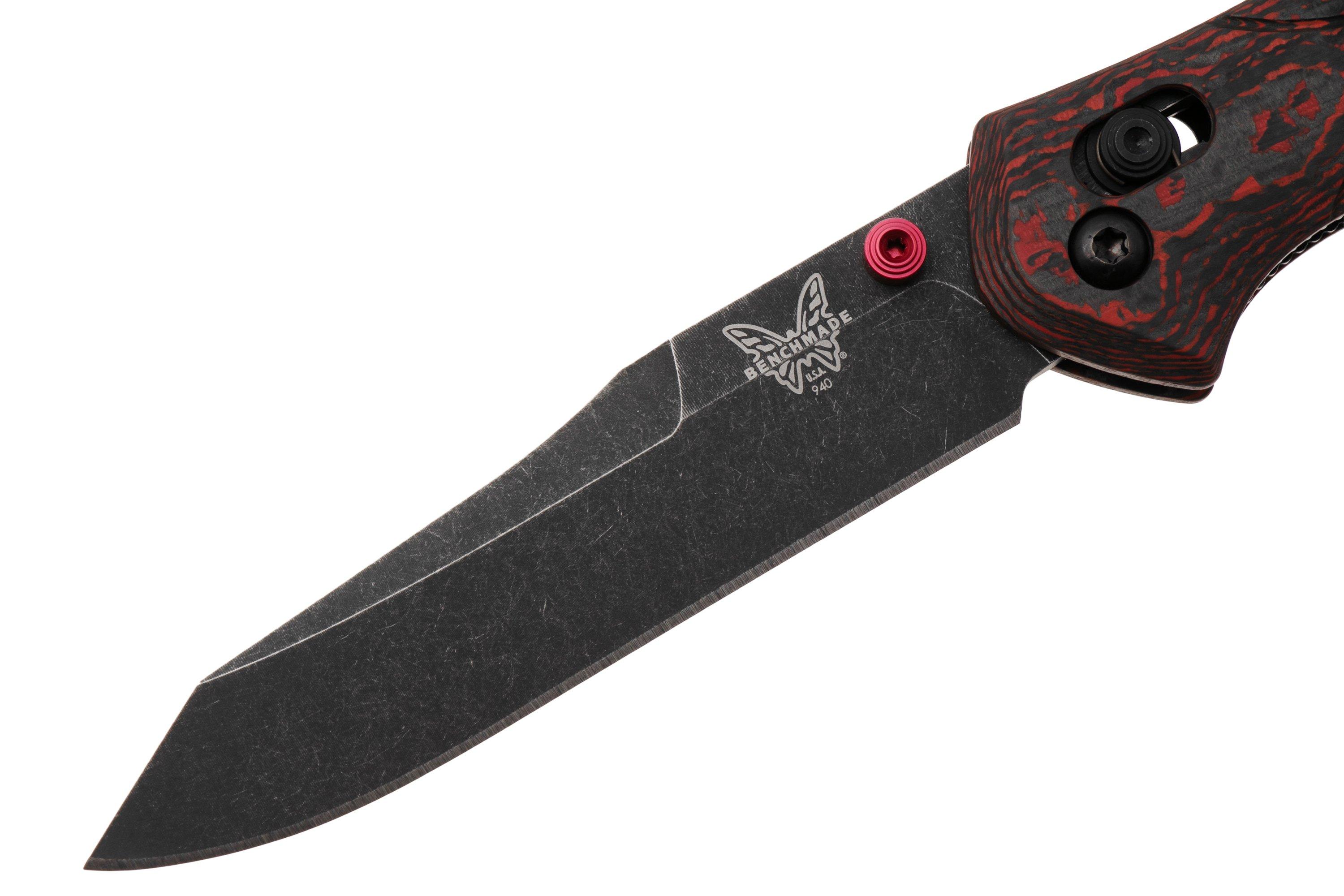 Benchmade Osborne 940BK-2502, DLC Battle Washed CPM MagnaCut, Lava Flow ...