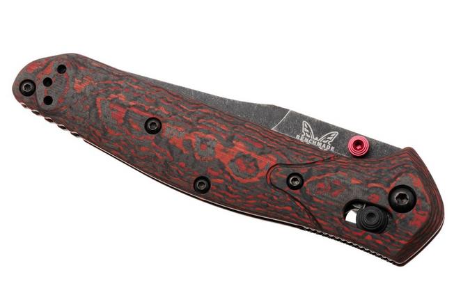 Image pour Benchmade Osborne 940BK-2502, DLC Battle Washed CPM MagnaCut, Lava Flow Fatcarbon Carbon Fiber, 2025 Limited Edition couteau de poche