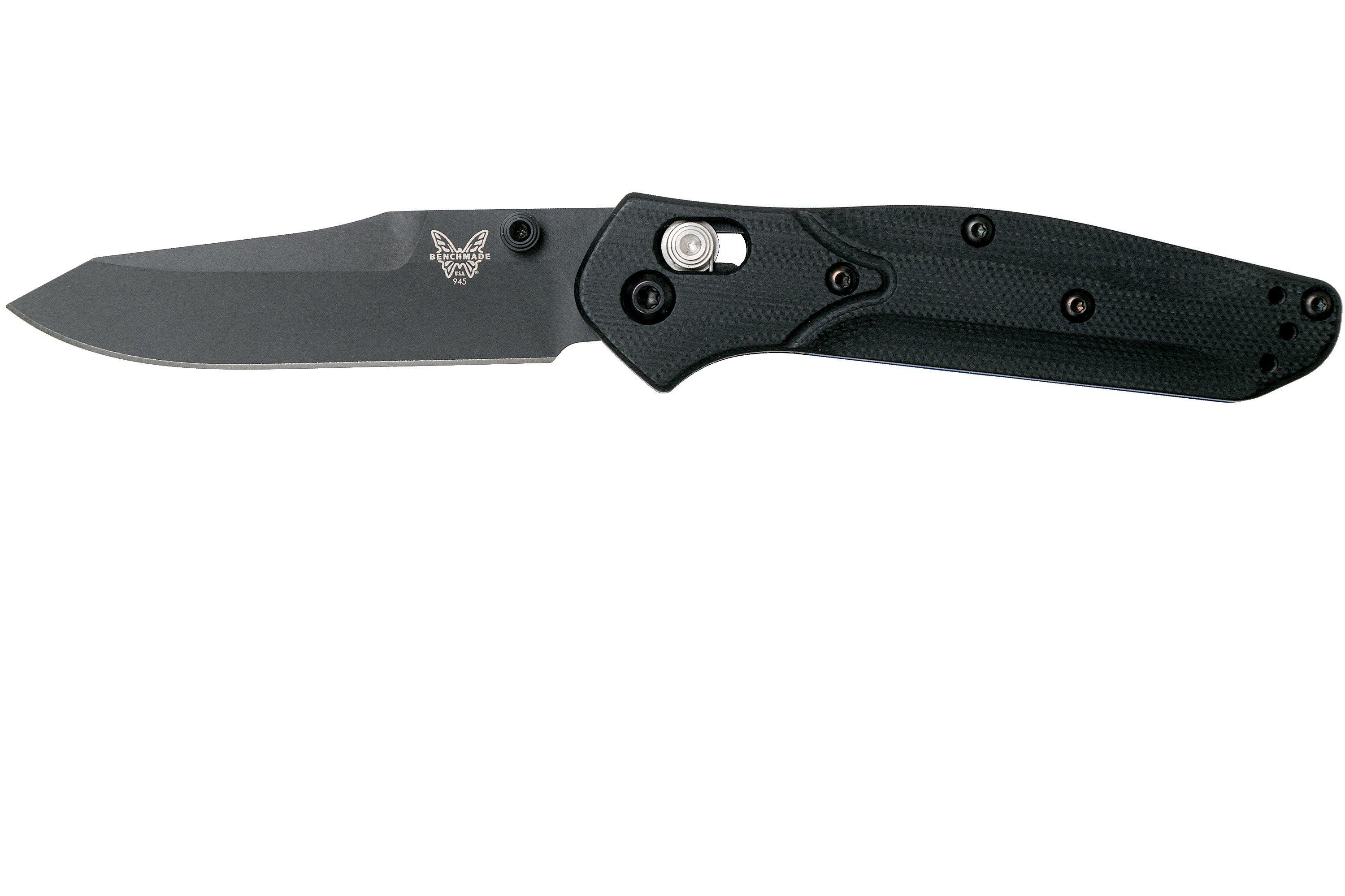 Benchmade 945BK-1 Black Mini Osborne pocket knife, Warren Osborne 