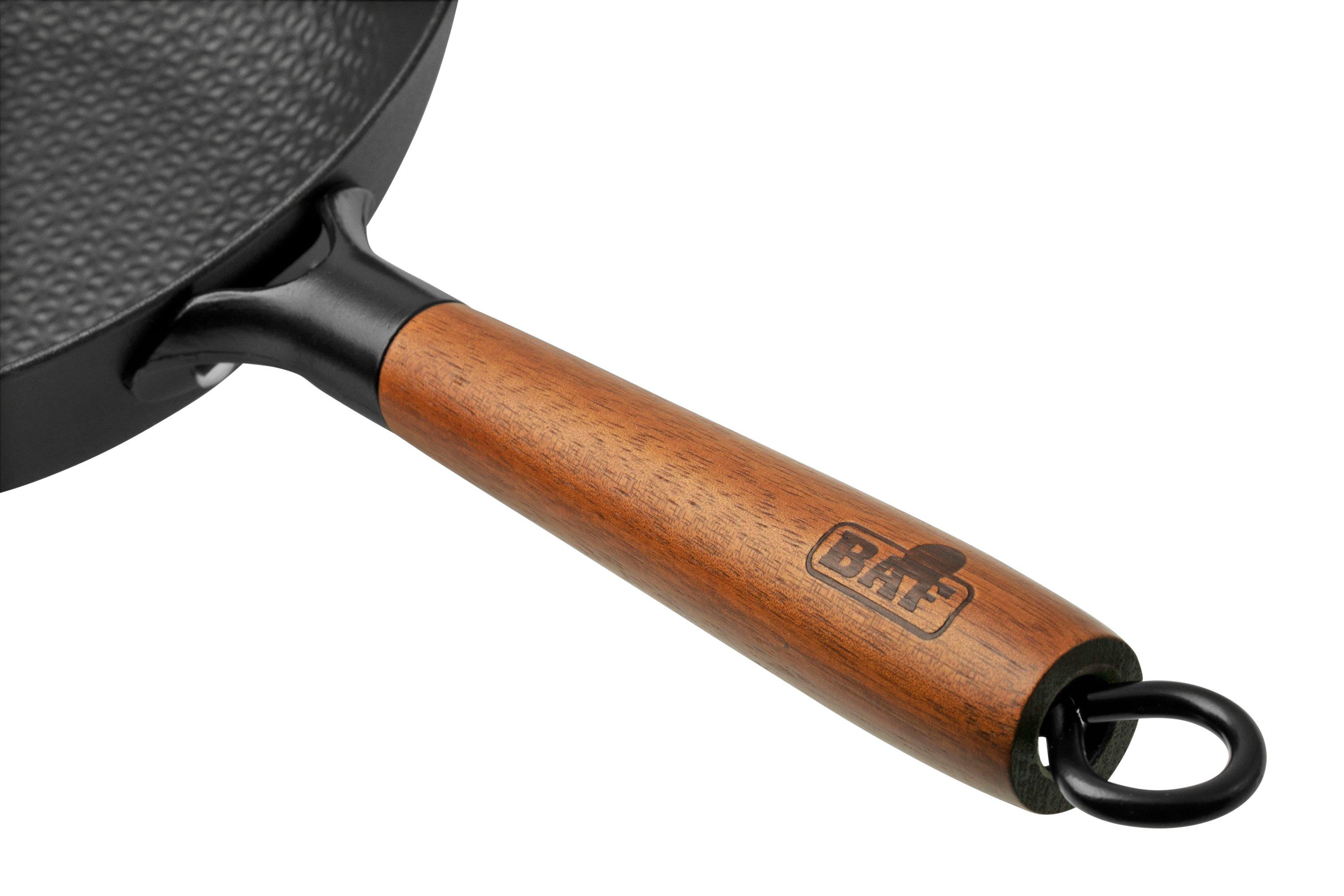 MOESTA-BBQ 10121 Wok met houten handvat, diameter 35 cm, hoogwaardige