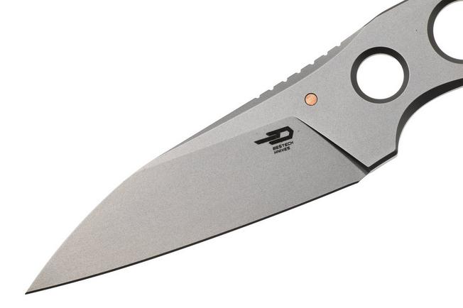 Afbeelding voor Bestech VK-Core BFK05D Bead Blasted 14C28N, vaststaand mes, Vulpex Knives design