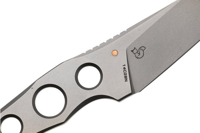 Afbeelding voor Bestech VK-Core BFK05D Bead Blasted 14C28N, vaststaand mes, Vulpex Knives design
