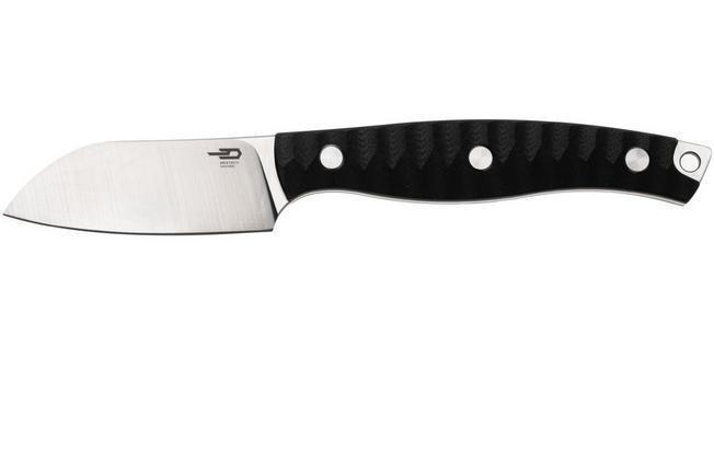 Afbeelding voor Bestech Heidi Blacksmith #3 BFK07A Satin 14C28N Sheepsfoot, Black G10, vaststaand mes