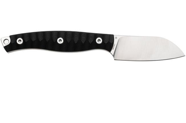 Afbeelding voor Bestech Heidi Blacksmith #3 BFK07A Satin 14C28N Sheepsfoot, Black G10, vaststaand mes