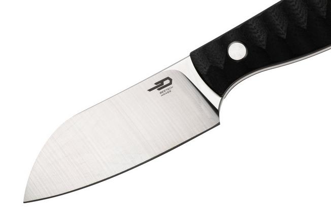 Afbeelding voor Bestech Heidi Blacksmith #3 BFK07A Satin 14C28N Sheepsfoot, Black G10, vaststaand mes
