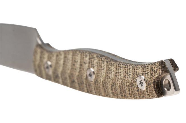 Afbeelding voor Bestech Heidi Blacksmith #3 BFK07C Stonewashed 14C28N Sheepsfoot, Green Micarta, vaststaand mes