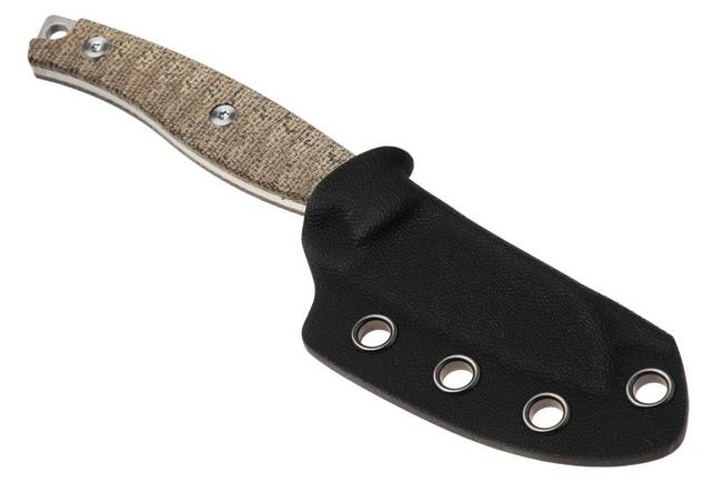 Afbeelding voor Bestech Heidi Blacksmith #3 BFK07C Stonewashed 14C28N Sheepsfoot, Green Micarta, vaststaand mes