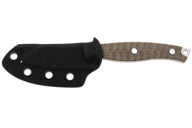 Afbeelding voor Bestech Heidi Blacksmith #3 BFK07C Stonewashed 14C28N Sheepsfoot, Green Micarta, vaststaand mes