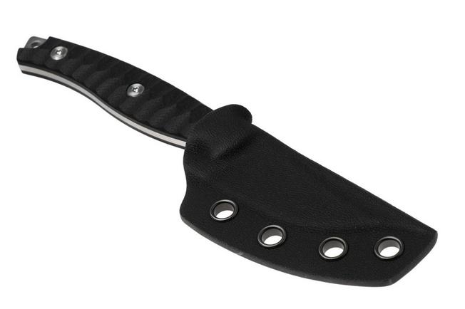 Afbeelding voor Bestech Heidi Blacksmith #3 BFK08A Satin 14C28N Clippoint, Black G10, vaststaand mes