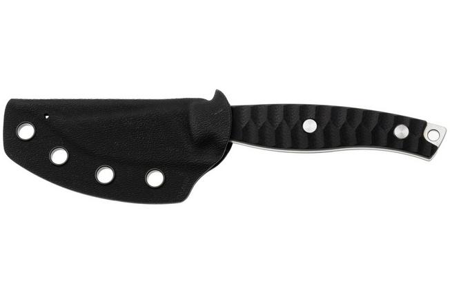 Afbeelding voor Bestech Heidi Blacksmith #3 BFK08A Satin 14C28N Clippoint, Black G10, vaststaand mes
