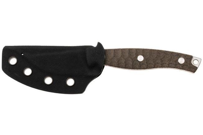 Afbeelding voor Bestech Heidi Blacksmith #3 BFK08C Stonewashed 14C28N Clippoint, Green Micarta, vaststaand mes