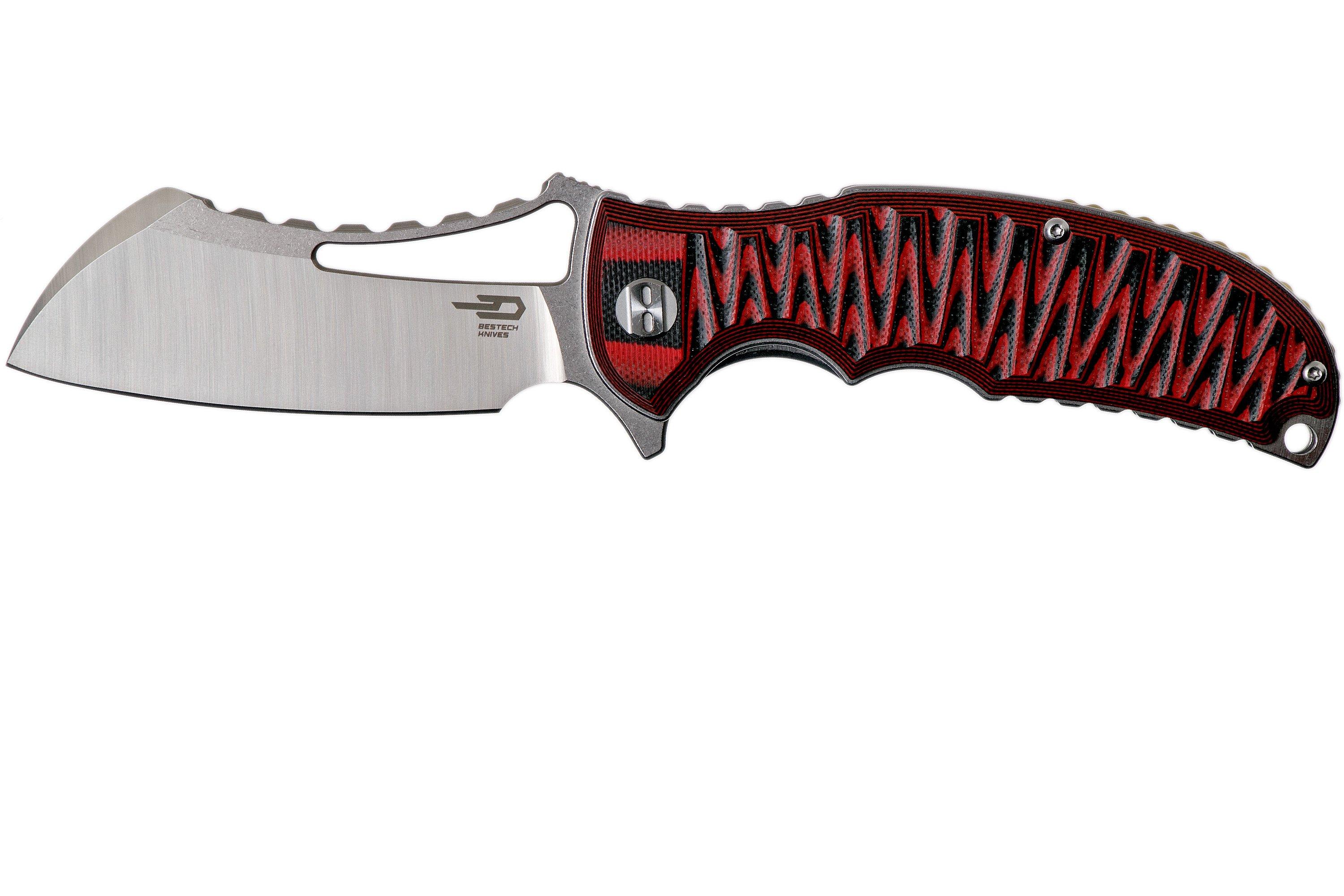 Bestech Knives Hornet Black & Red G10 BG12B Coltello Da Tasca | Fare ...