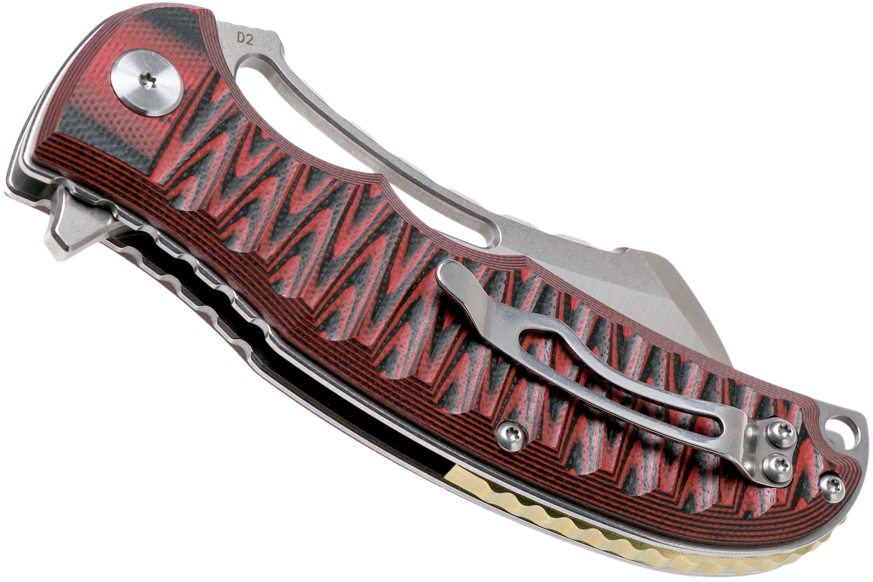 Bestech Knives Black & Red G10 BG12B pocket knife