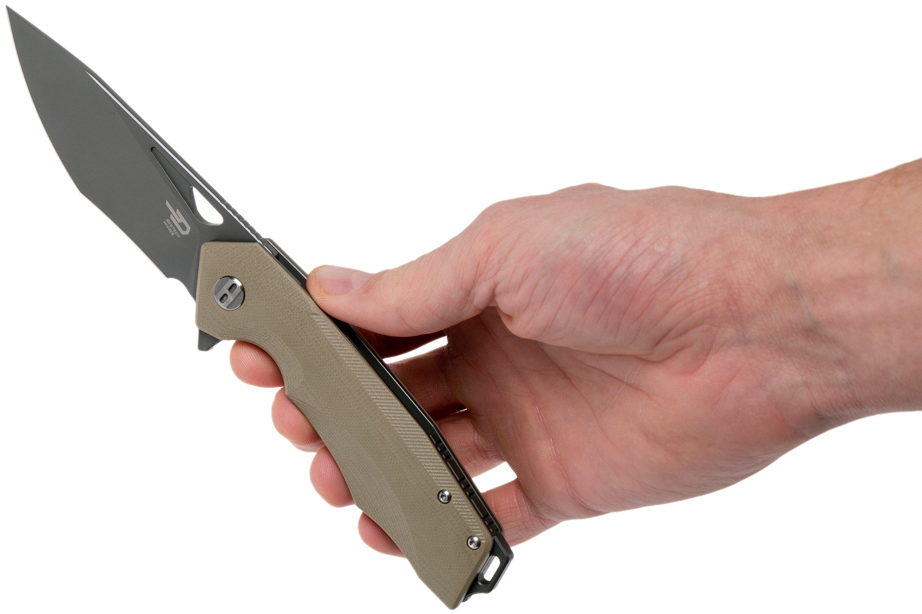 Bestech Toucan BG14C-1 Beige G10 pocket knife | Advantageously