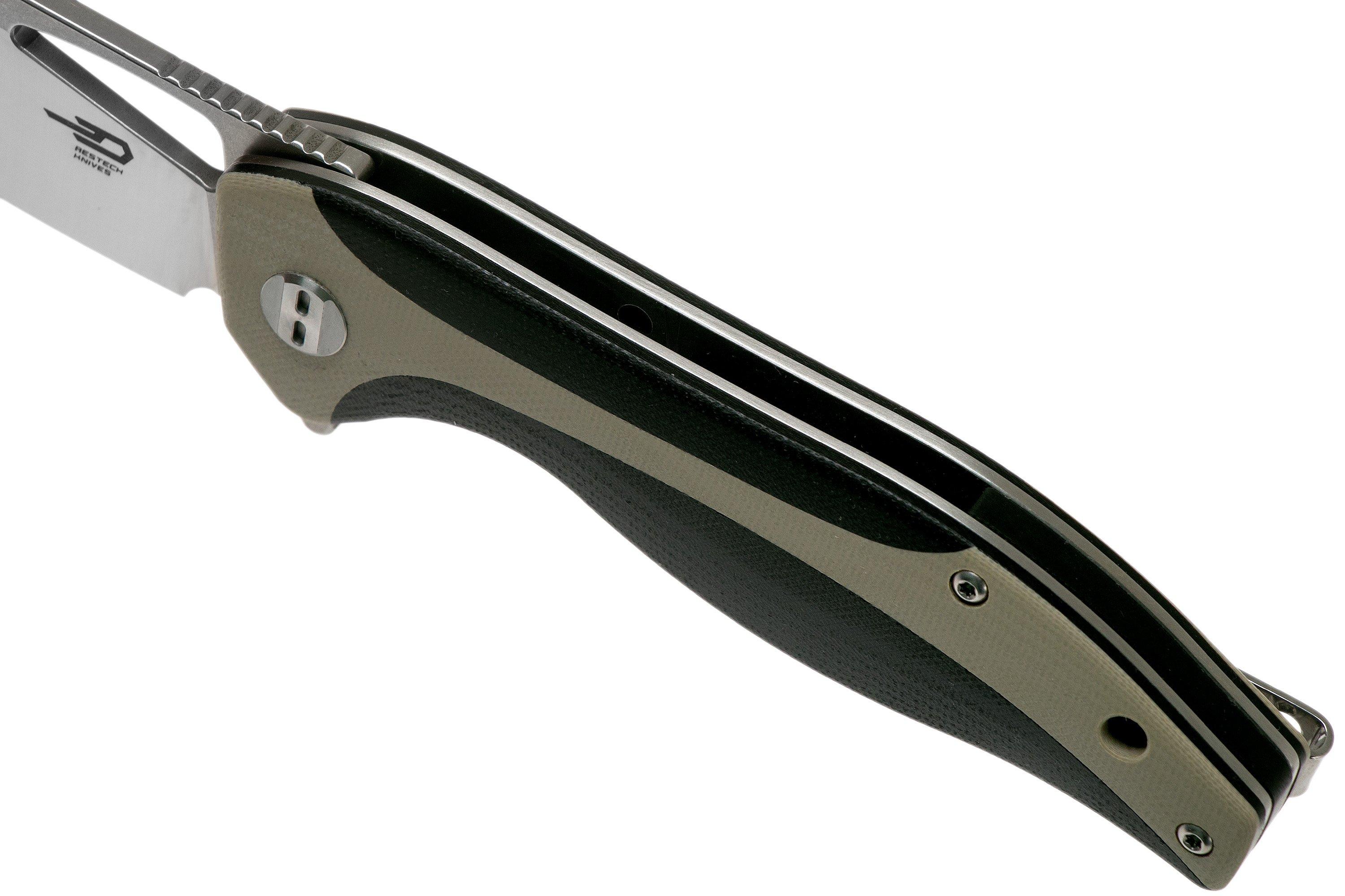 Bestech Komodo BG26B Black-Beige G10 pocket knife | Advantageously ...