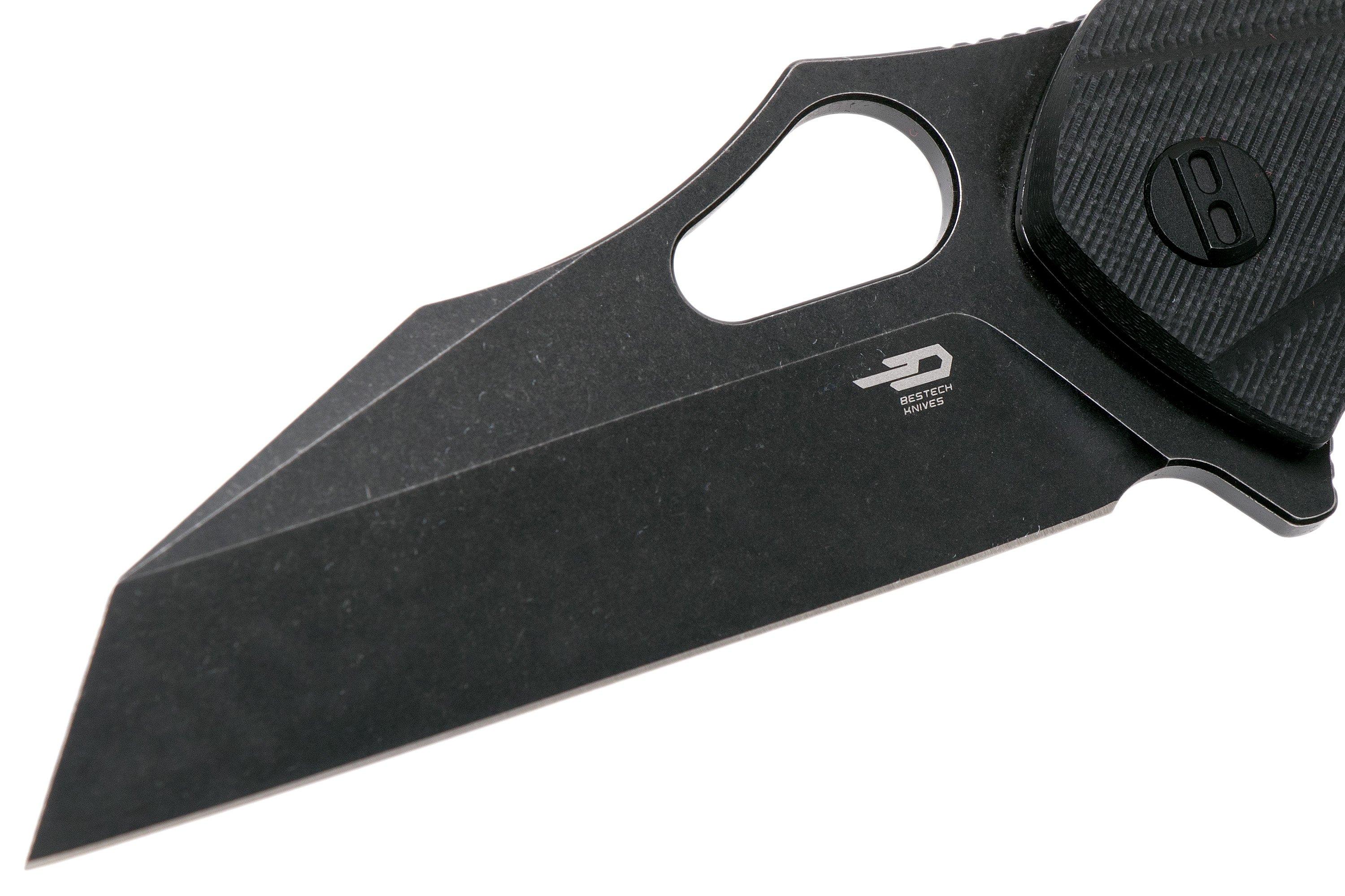 Bestech Operator BG36B Black G10, Blackwashed pocket knife ...