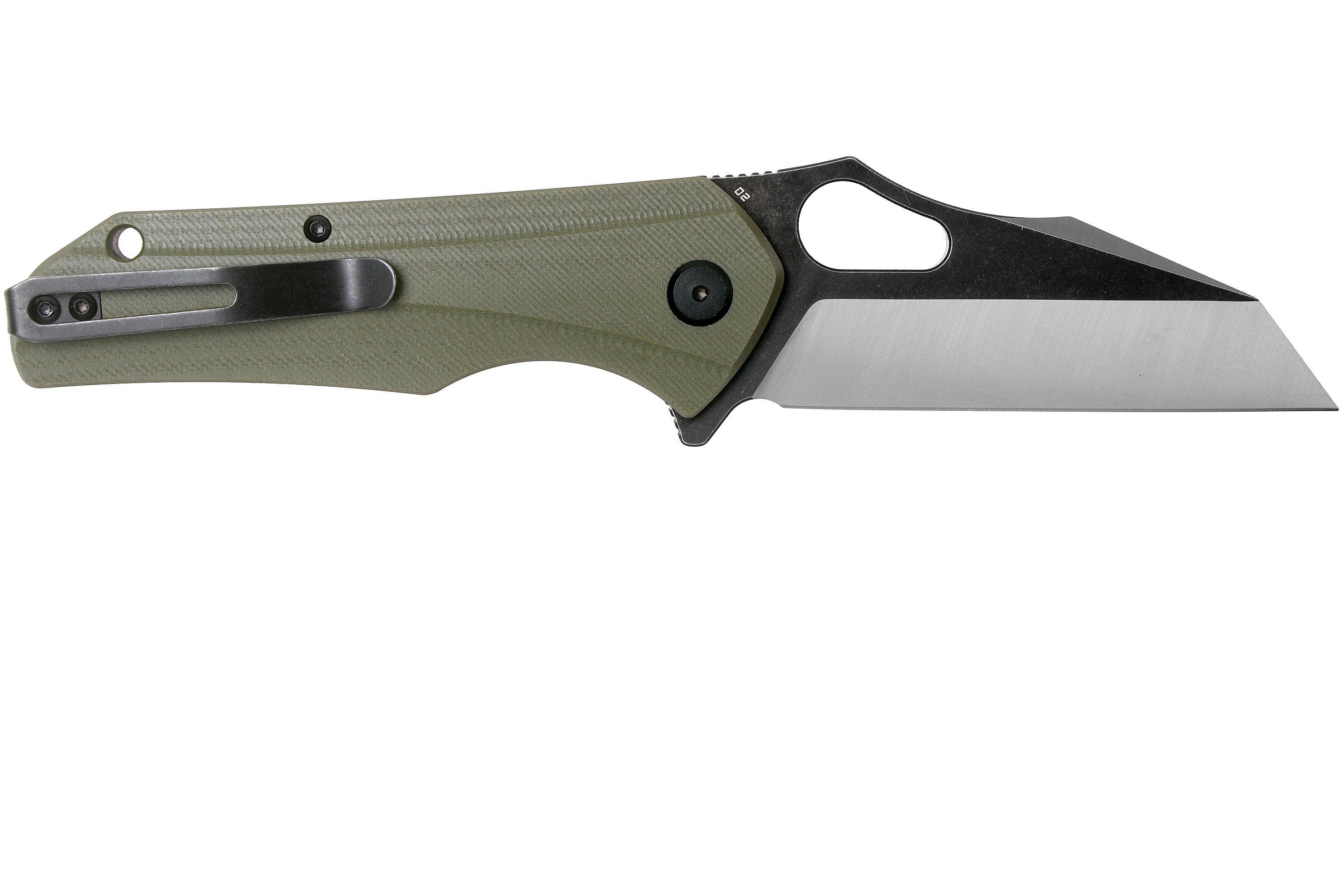 Bestech Operator BG36C Green G10, Two Tone Black pocket knife ...